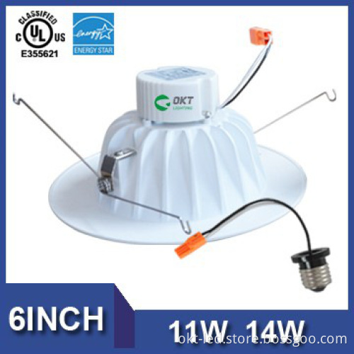damp location suitable UL Energy Star 6inch 11w led downlight can